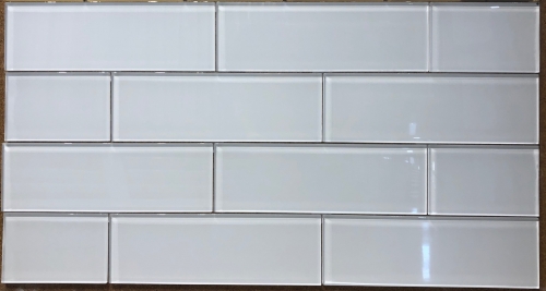 4” x 12” - Artic White GM06 - Glass Subway Tile - ON SALE - $13.50 Per ...